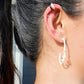 TWO TONE EAR CUFF [Single Cuff] - Black & White