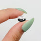 TWO TONE EAR CUFF [Single Cuff] - Black & White