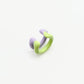 TWO TONE EAR CUFF [Single Cuff] - Purple & Green