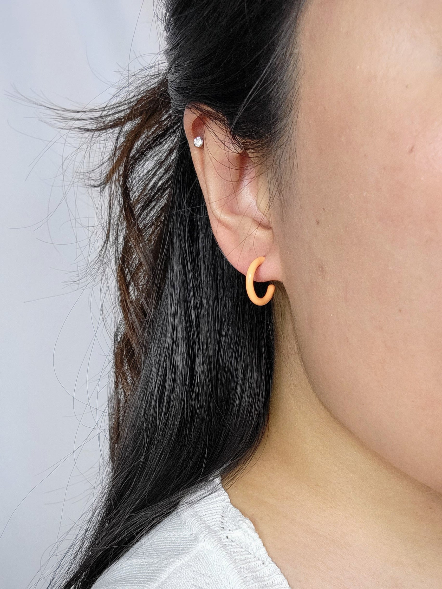 MINI HOOPS in Orange