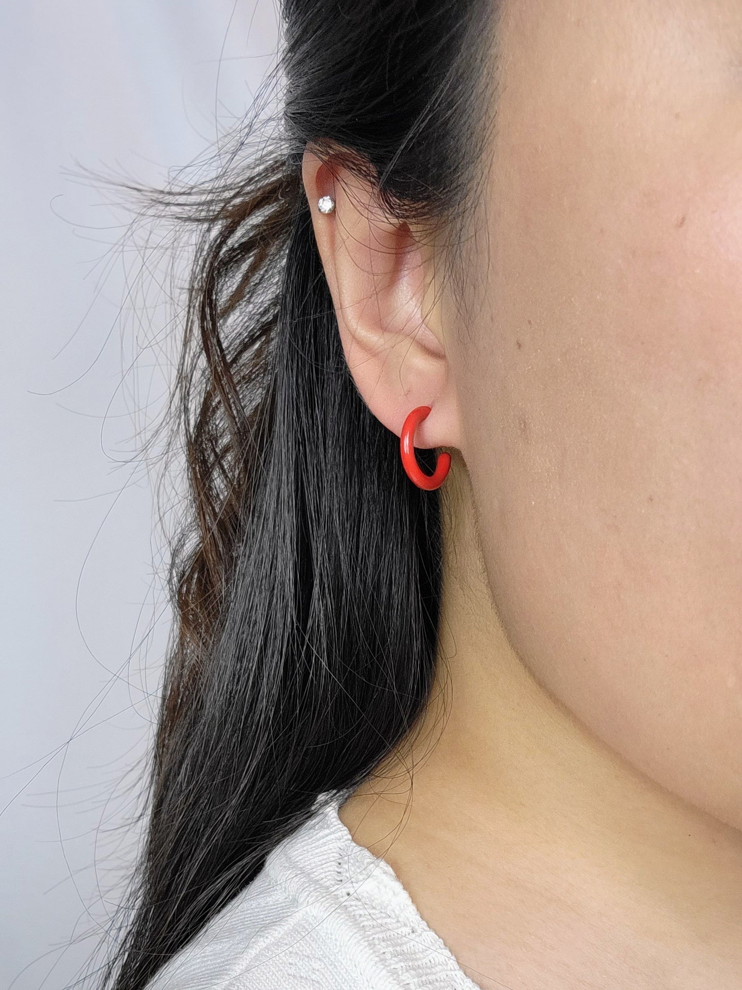 MINI HOOPS in Red