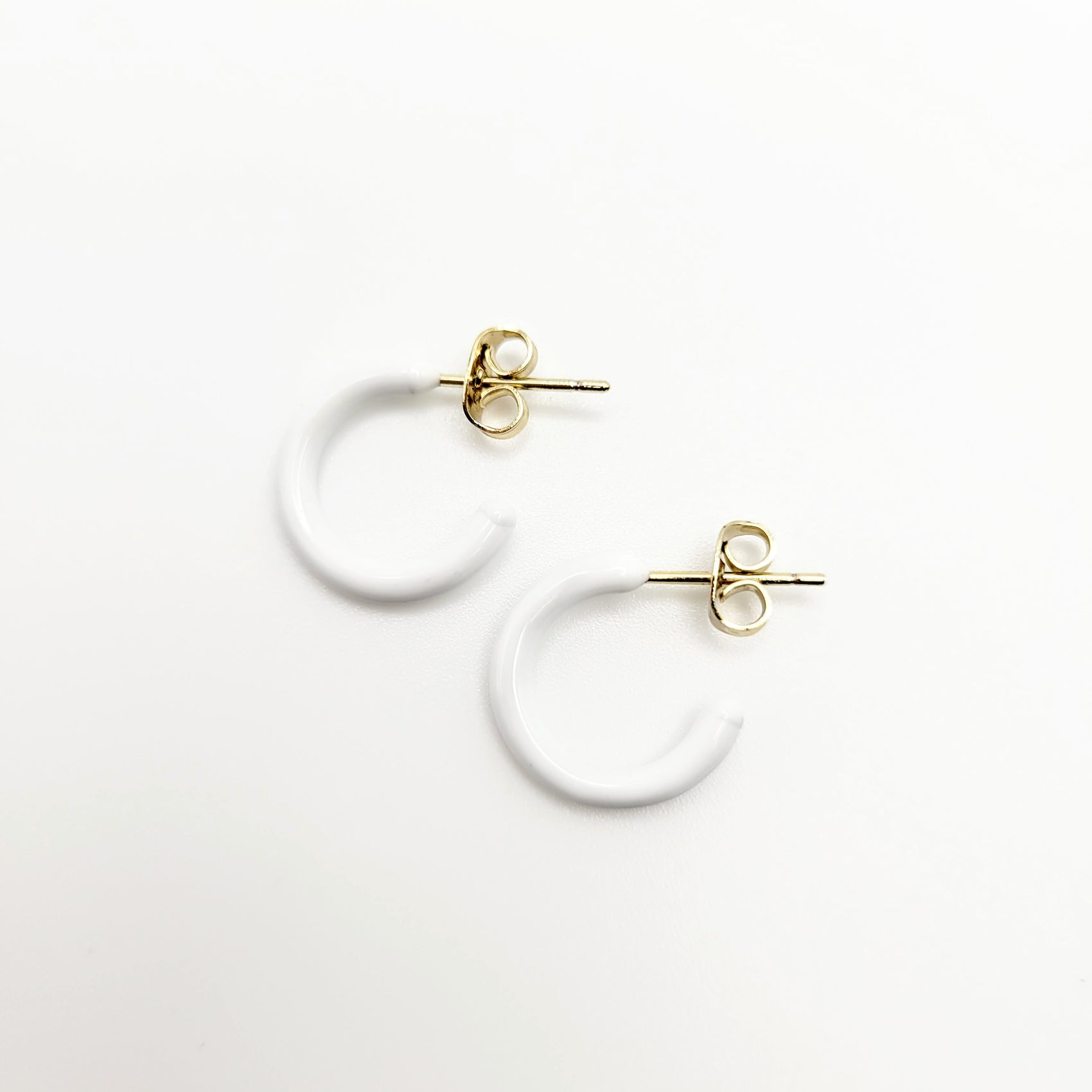 MINI HOOPS in White