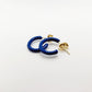 MINI HOOPS in Ocean Blue
