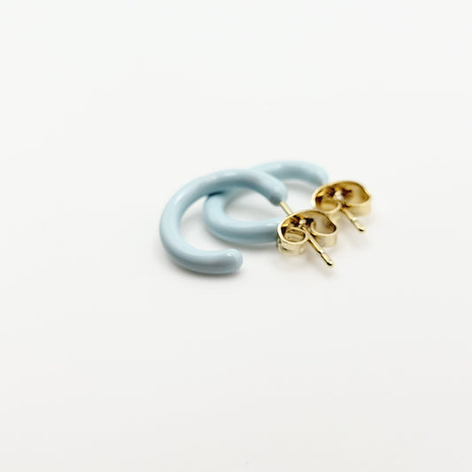 MINI HOOPS in Sky Blue