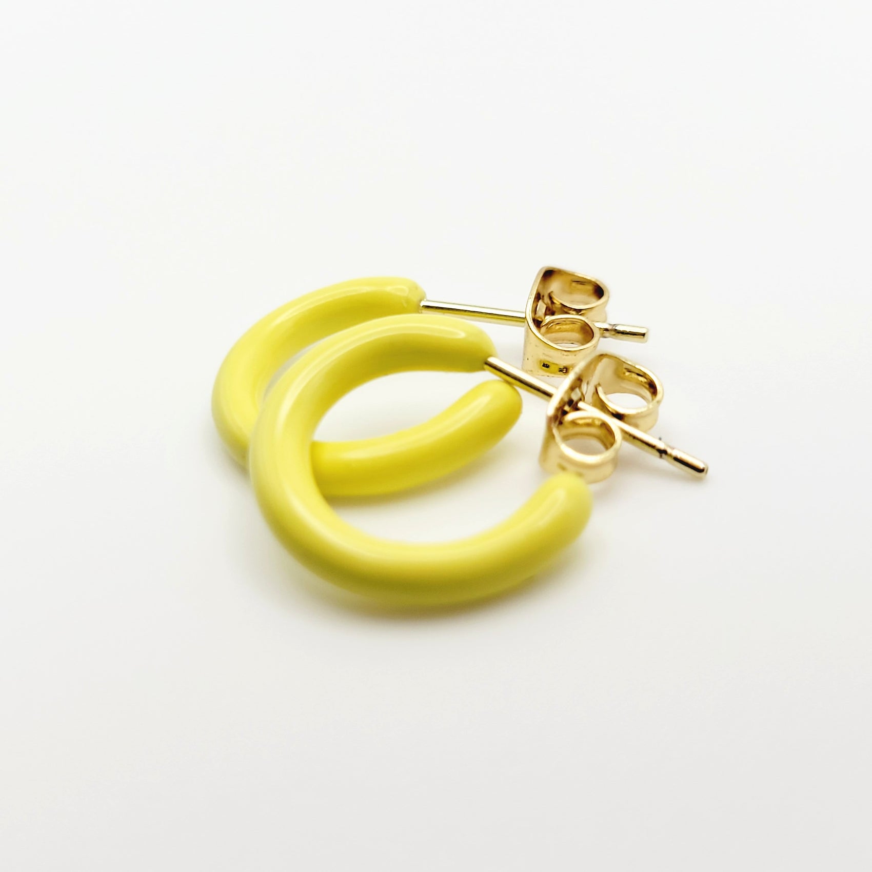 MINI HOOPS in Yellow