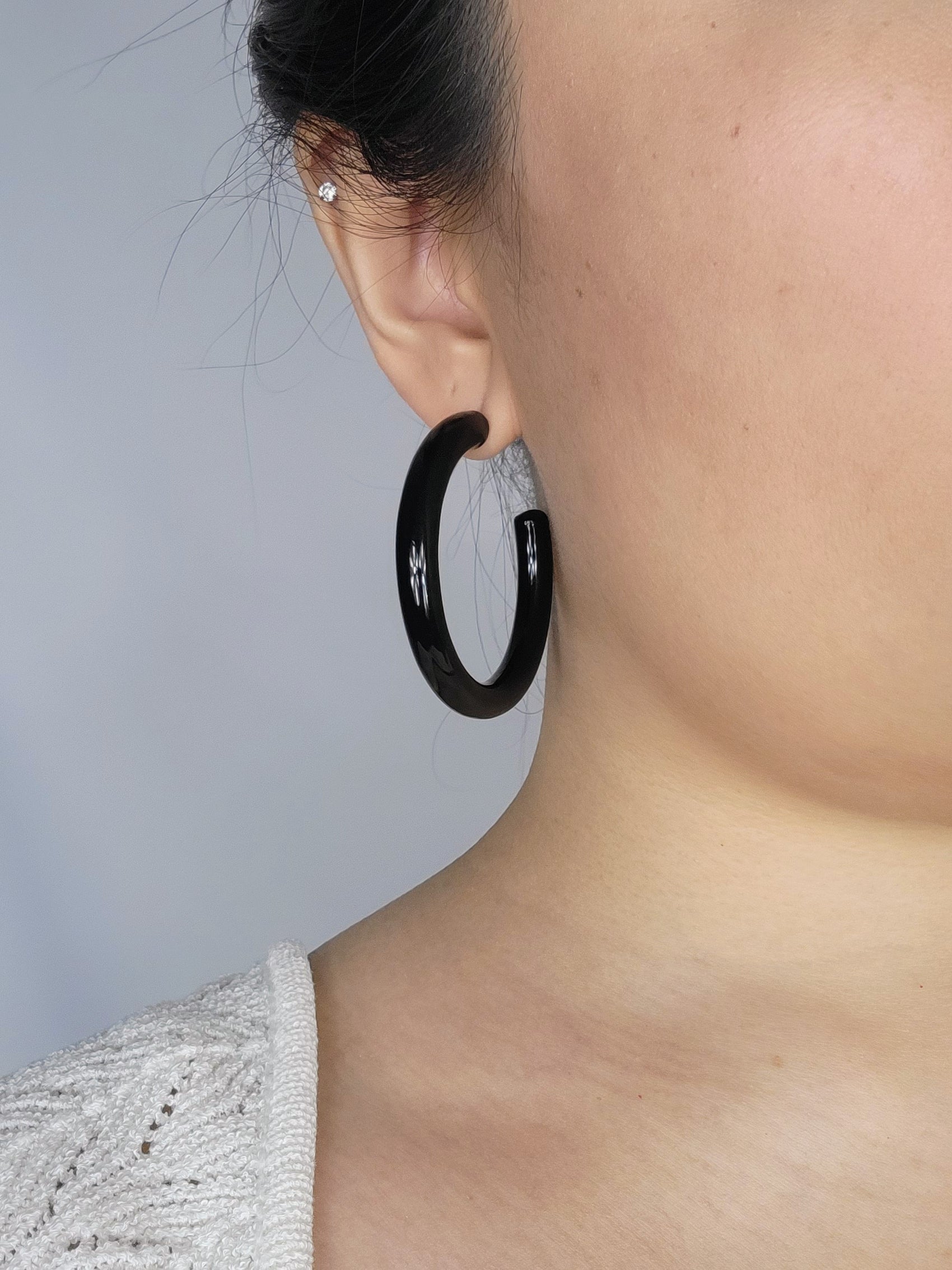 CHUNKY HOOP - Black