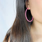 THIN HOOP - Bubblegum Pink