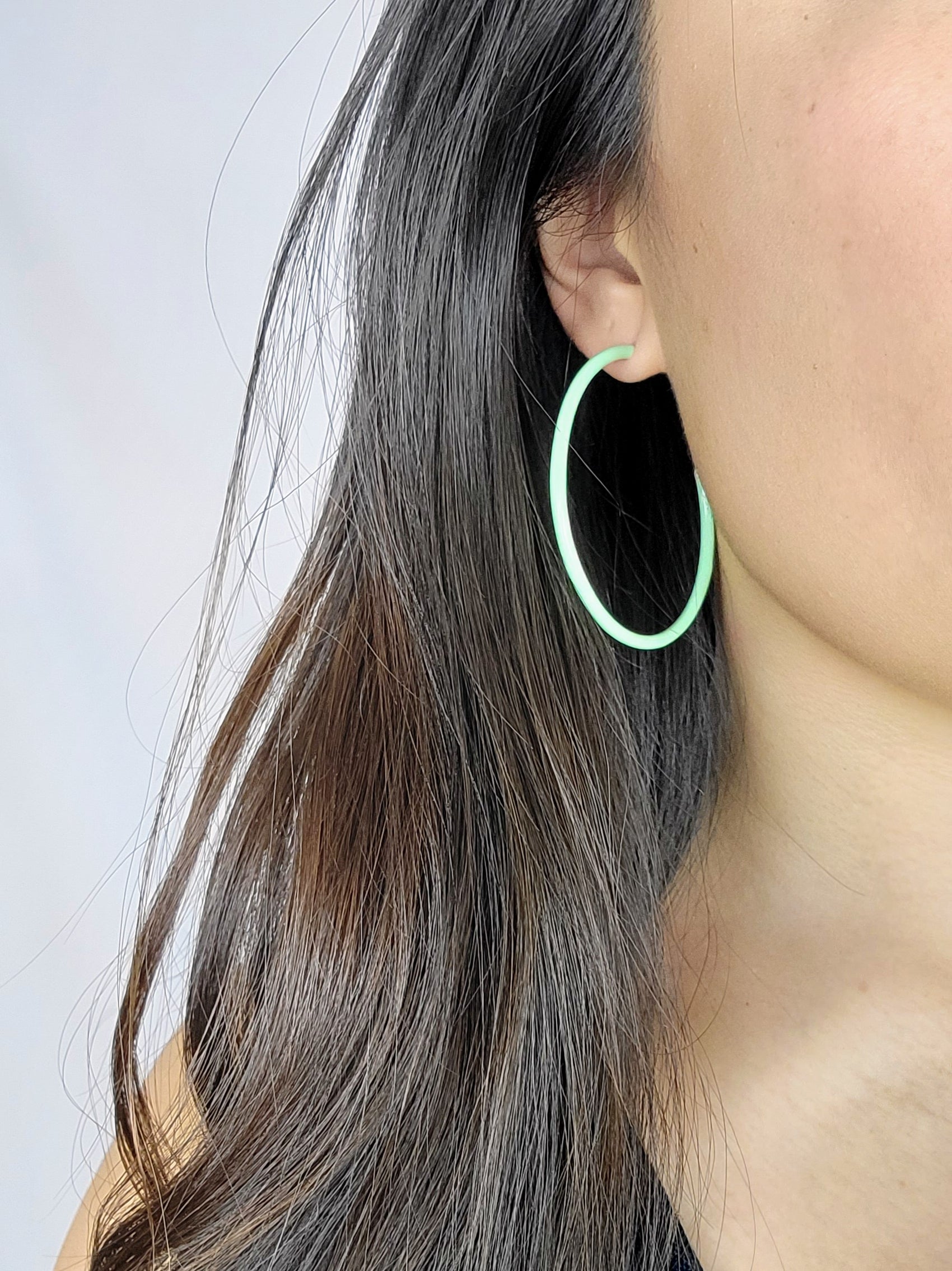 THIN HOOP - Mint Green
