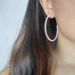 THIN HOOP - Light Pink
