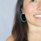 THIN HOOP - Medium Blue