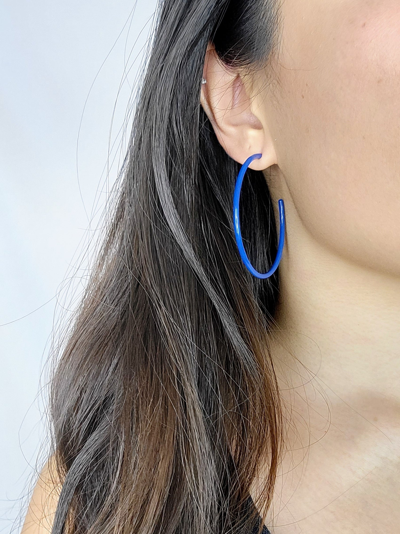 THIN HOOP - Ocean Blue