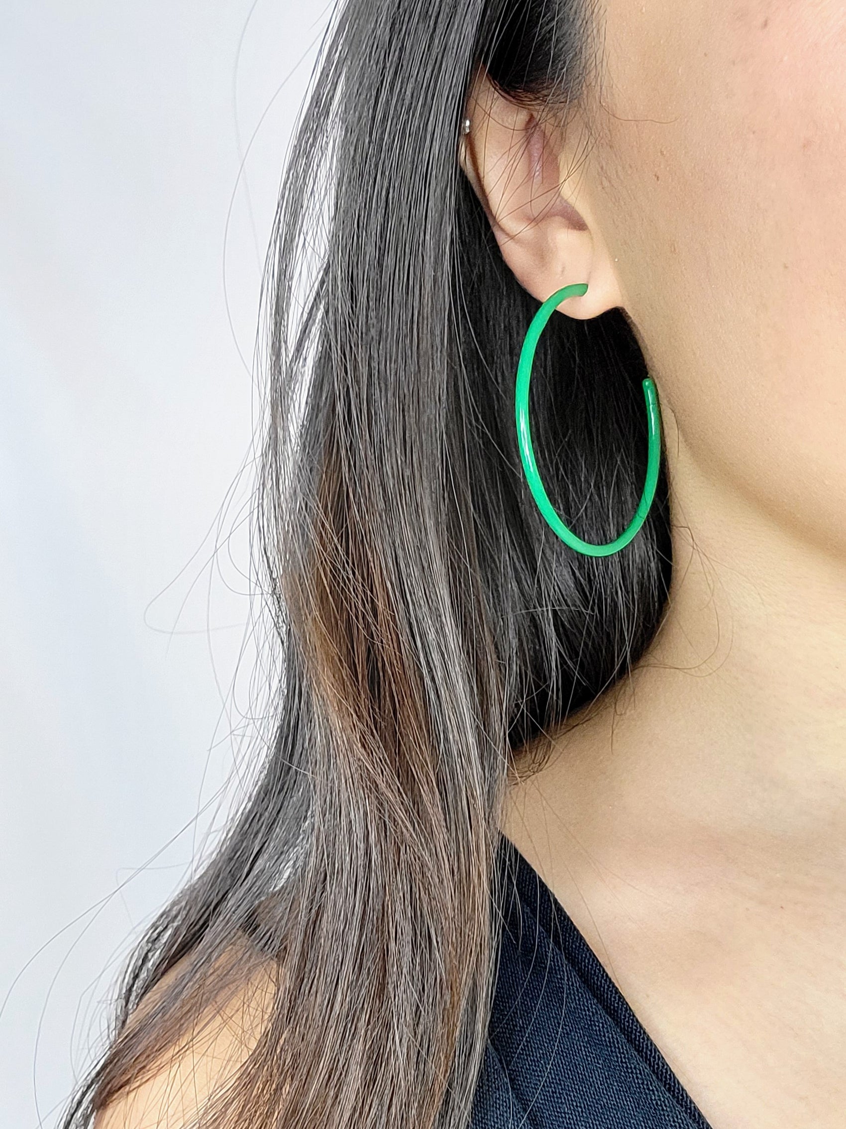 THIN HOOP - Forest Green