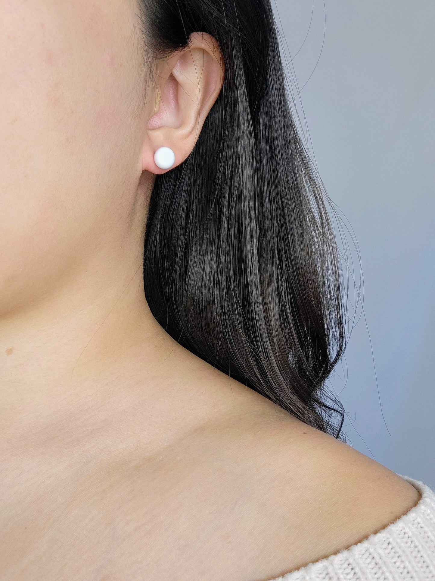 MINI GUMBALL STUDS in White