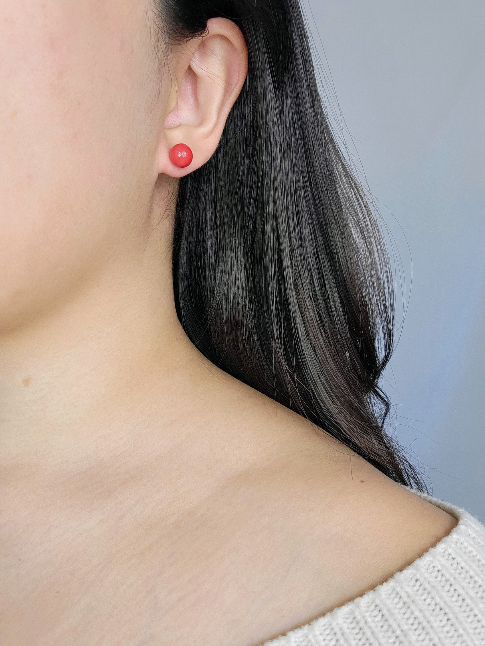 MINI GUMBALL STUDS in Red