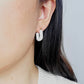 PUFFER EARRINGS in White