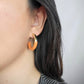 TWO TONED HOOPS in Golden Pumpkin