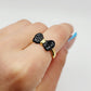 BOW RING in Black