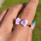 BOW RING in Lilac