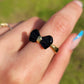 BOW RING in Black