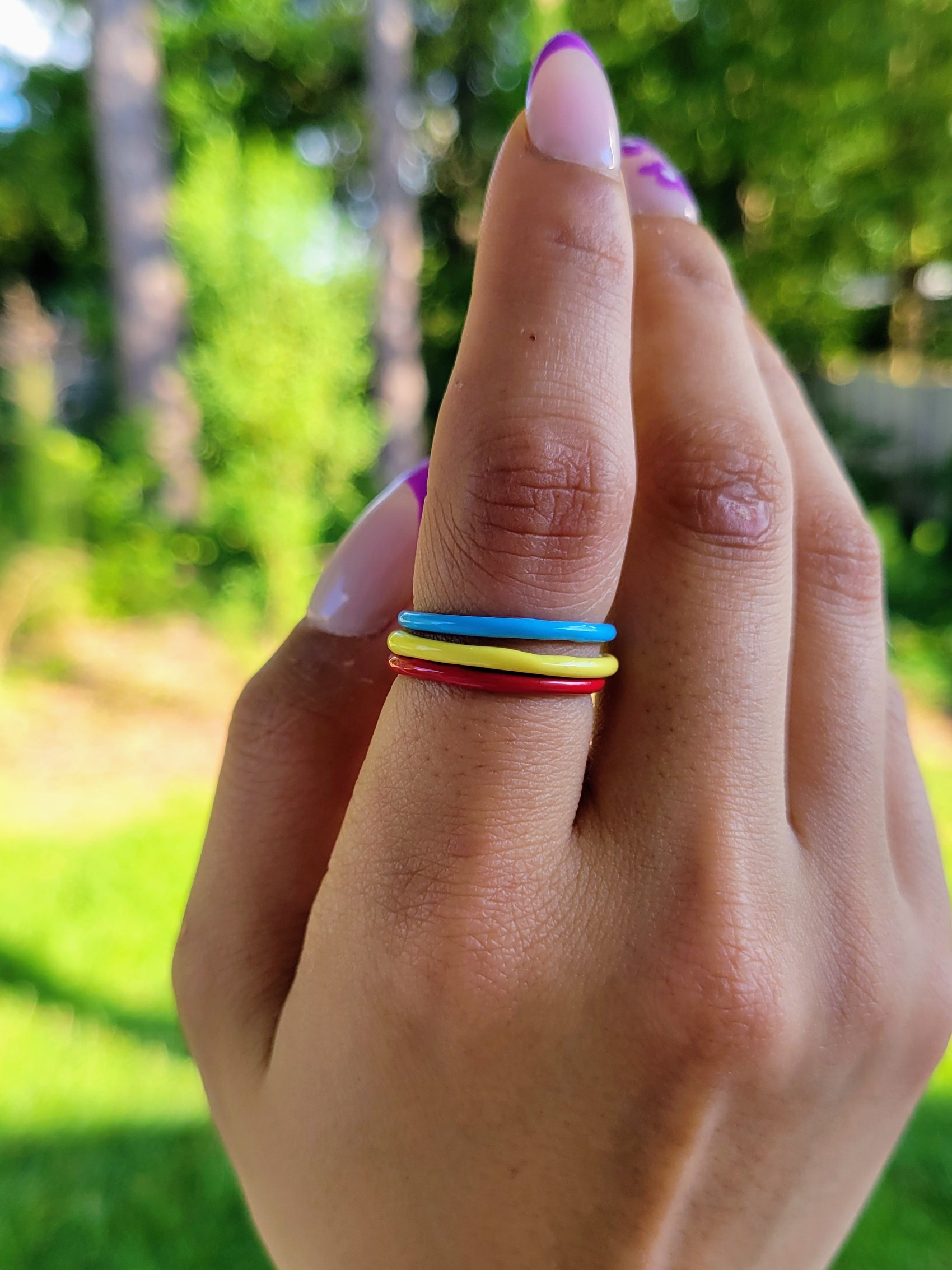 COLOR THEORY RING STACK in Primary Colors