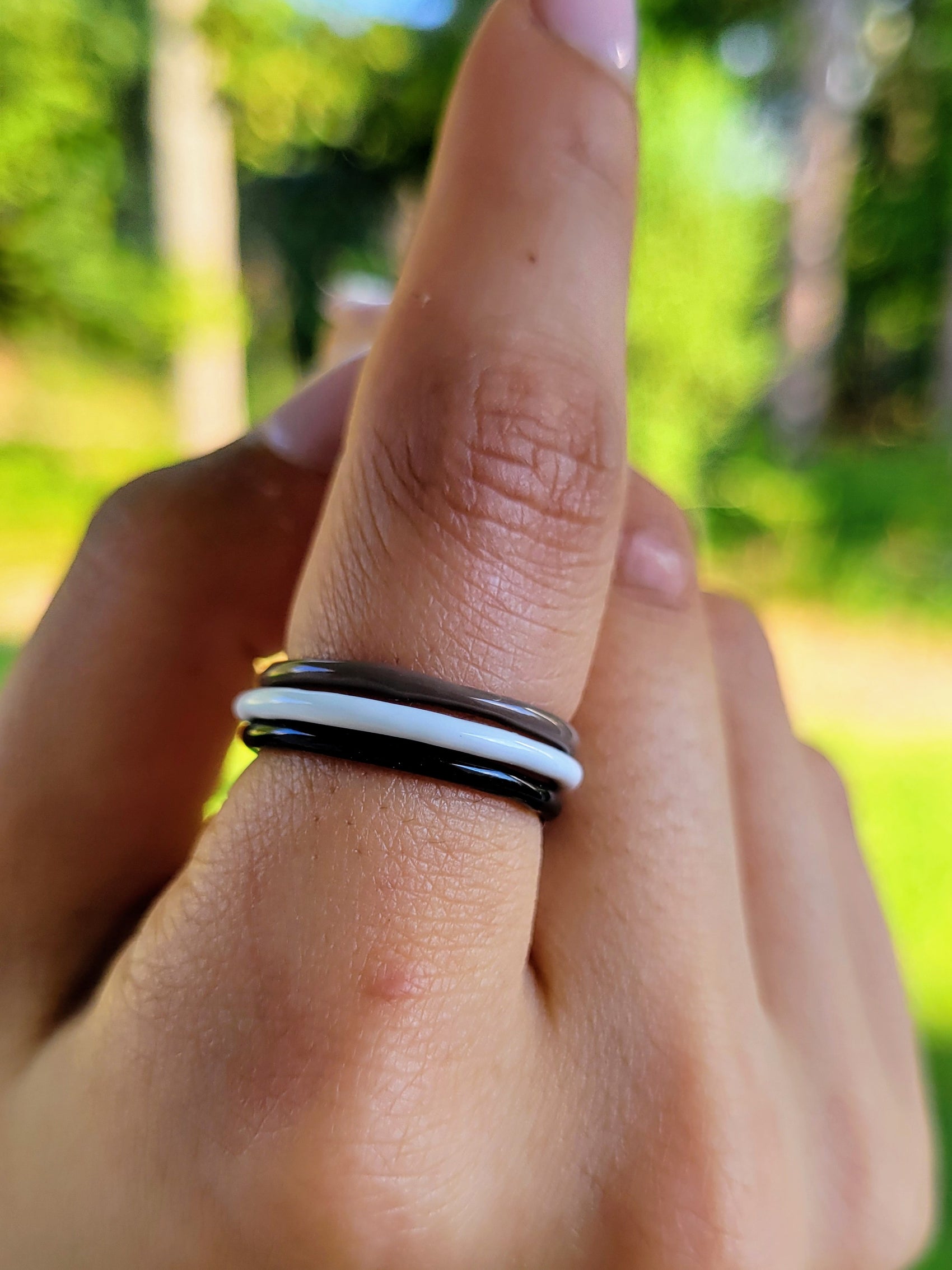 COLOR THEORY RING STACK in Neutral Colors