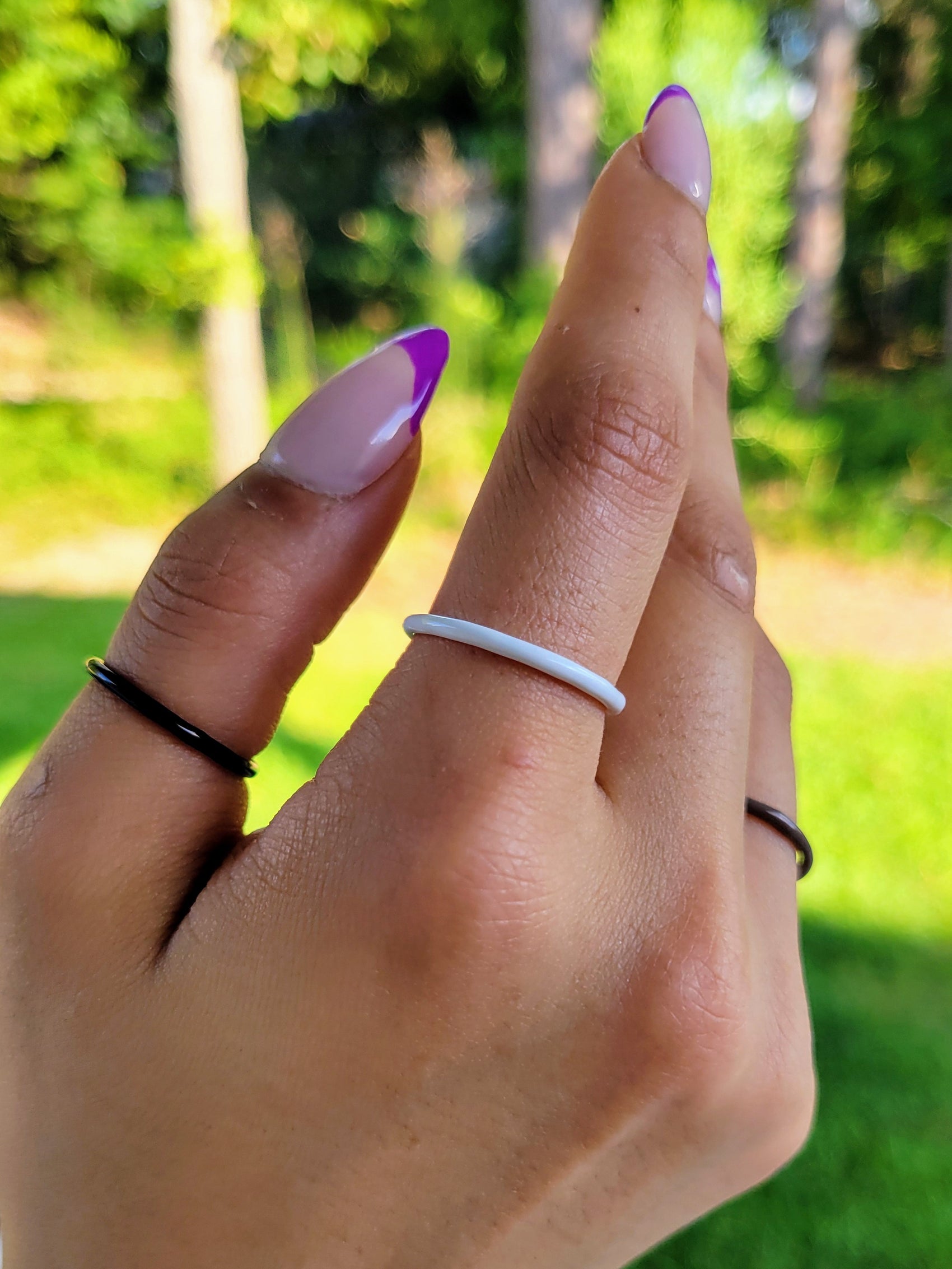 COLOR THEORY RING STACK in Neutral Colors