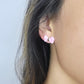 BOW EARRING in Lilac