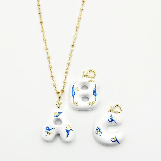 YOUR MOM'S VINTAGE CHINA Letter Necklace