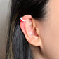 TWO TONE EAR CUFF [Single Cuff] - White and Red
