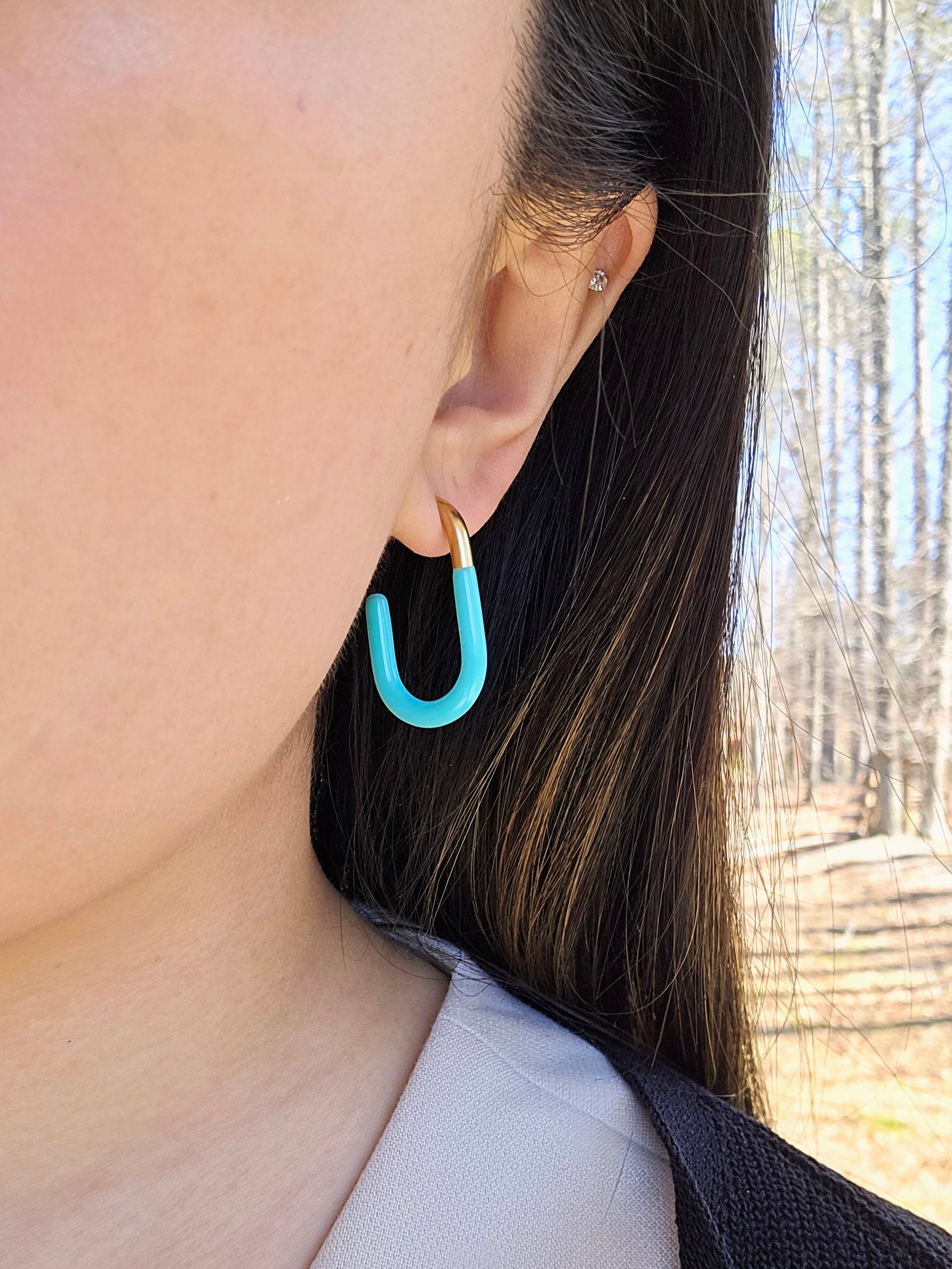 CHAINLINKS in Gold and Turquoise