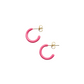 MINI HOOPS in Bubblegum Pink