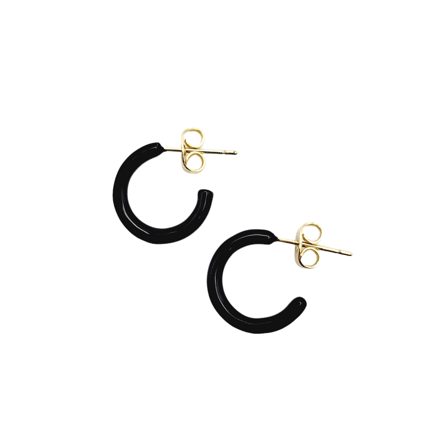 MINI HOOPS in Black