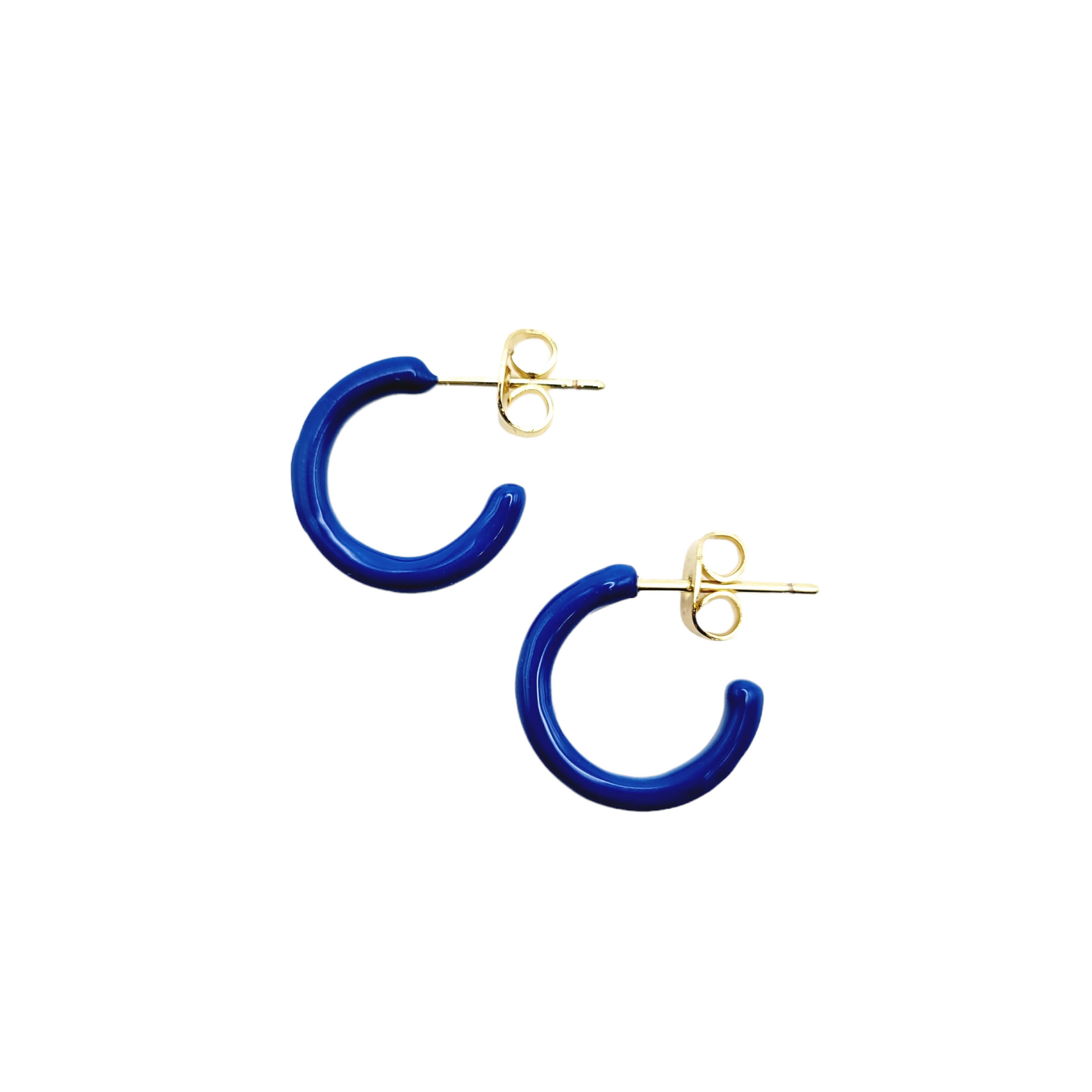 MINI HOOPS in Ocean Blue