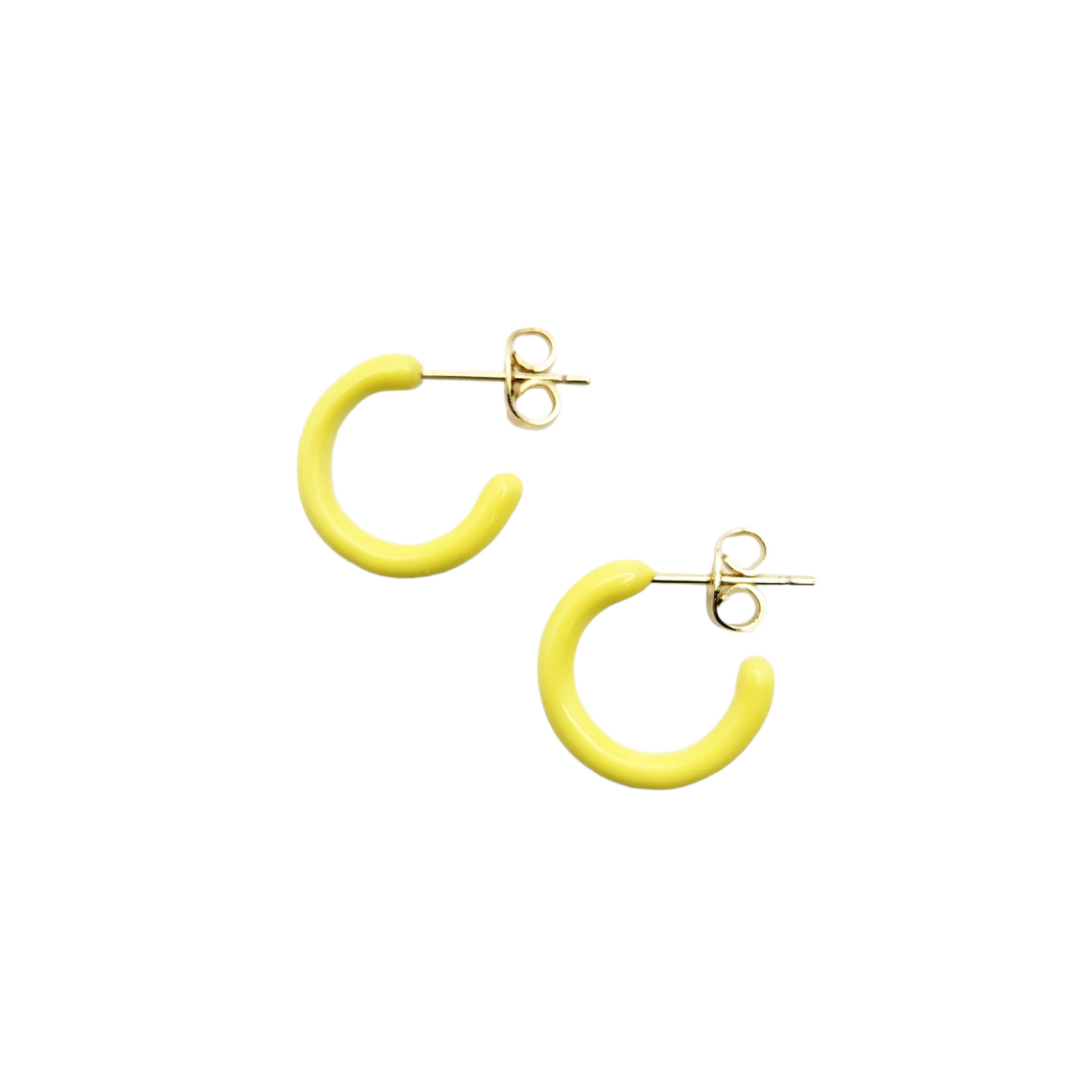 MINI HOOPS in Yellow