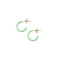 MINI HOOPS in Mint Green