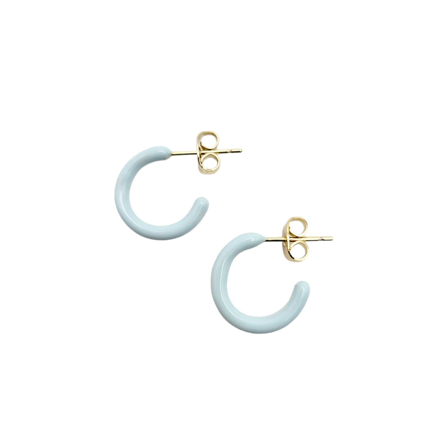 MINI HOOPS in Sky Blue
