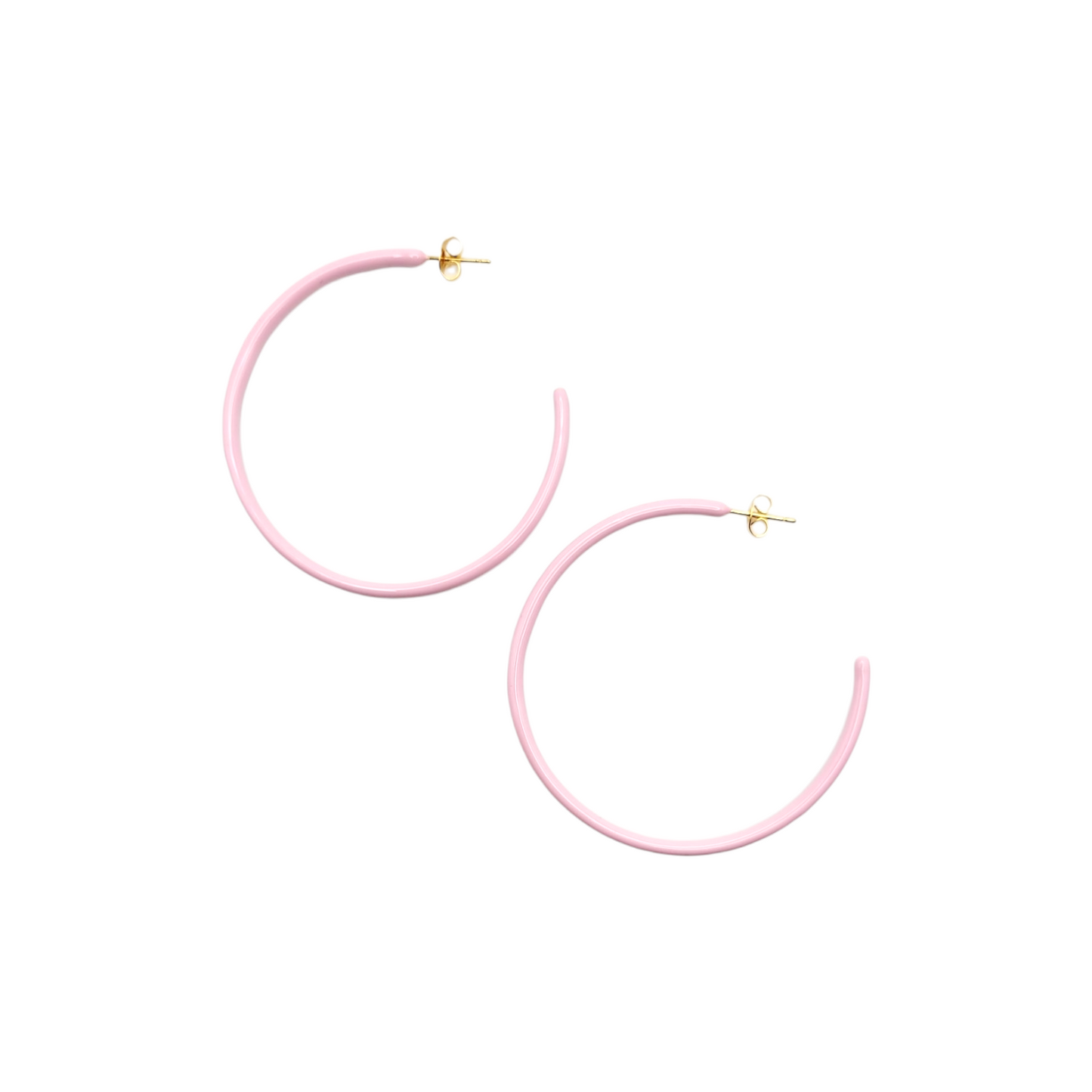THIN HOOP - Light Pink