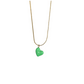 MINIMALIST HEART Necklace in Green