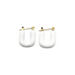 PUFFER EARRINGS in White