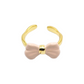 BOW RING in Ballet Nude