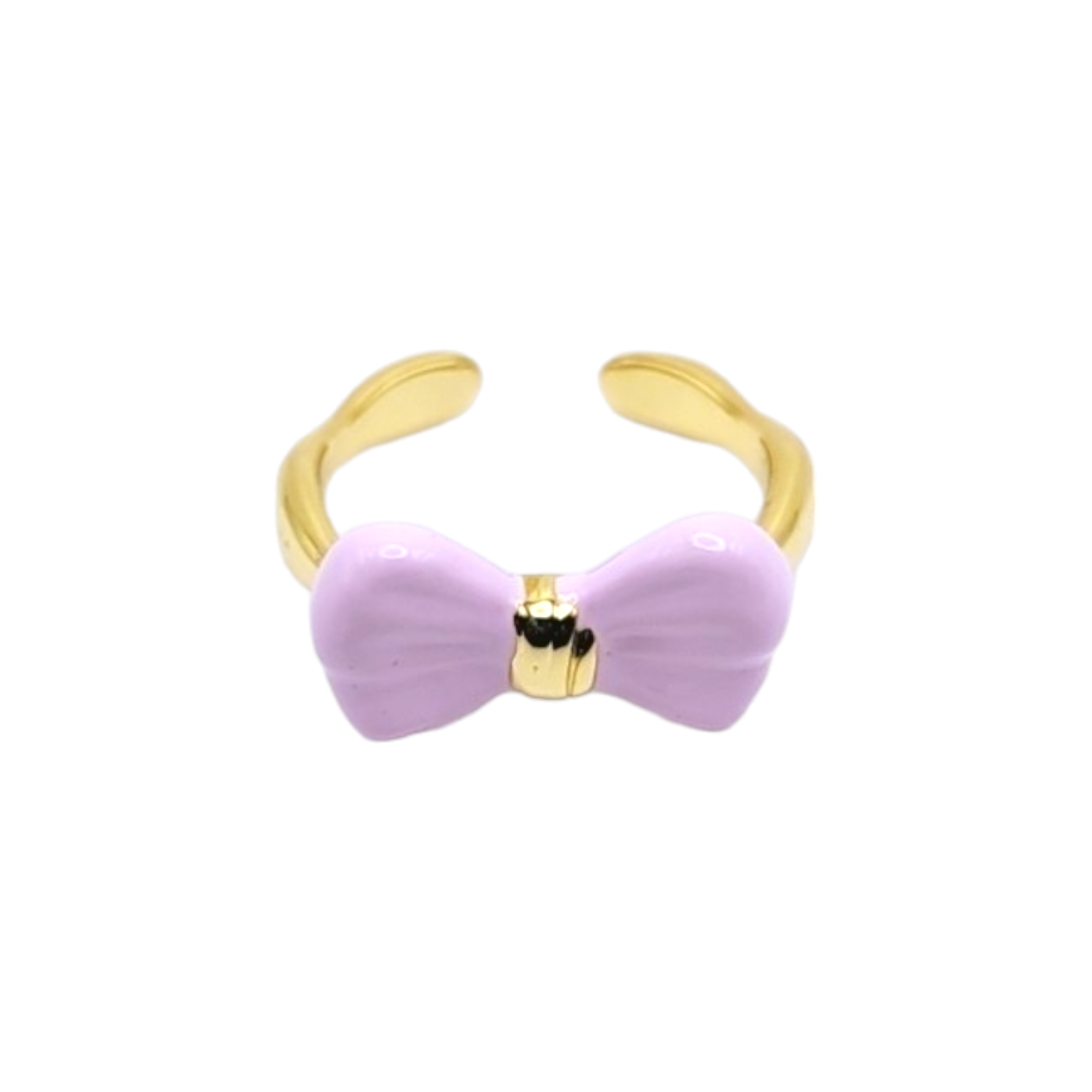 BOW RING in Lilac