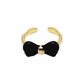 BOW RING in Black