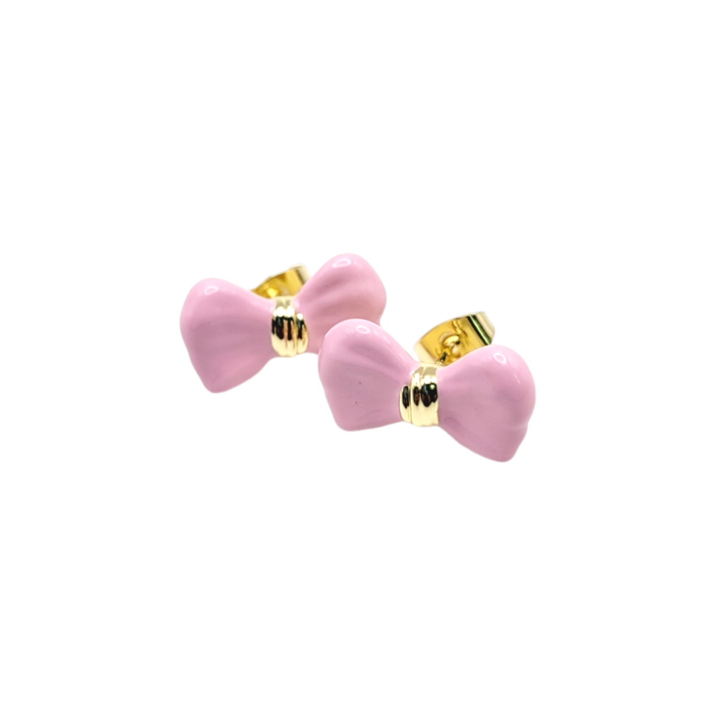 BOW EARRING in Lilac