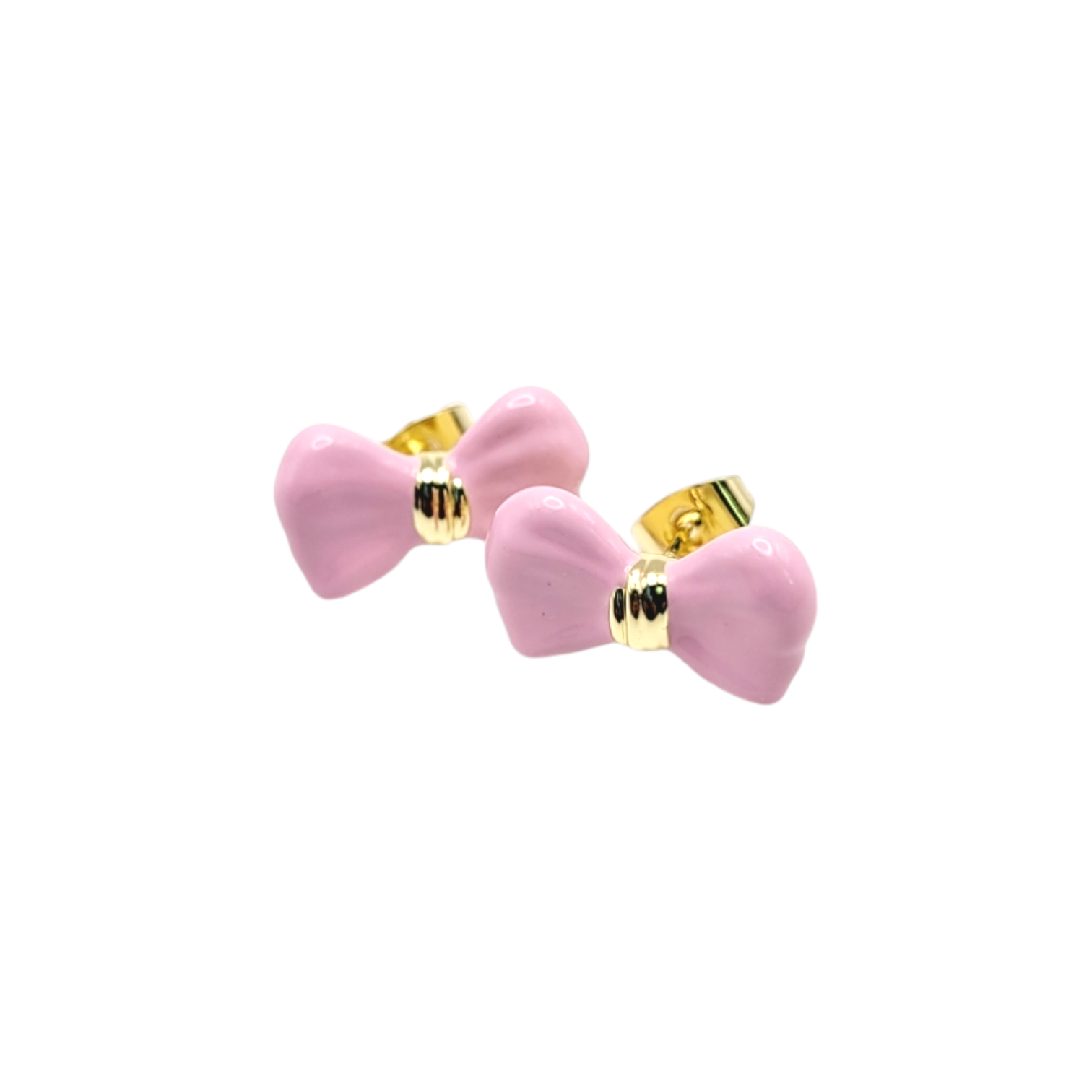 BOW EARRING in Lilac