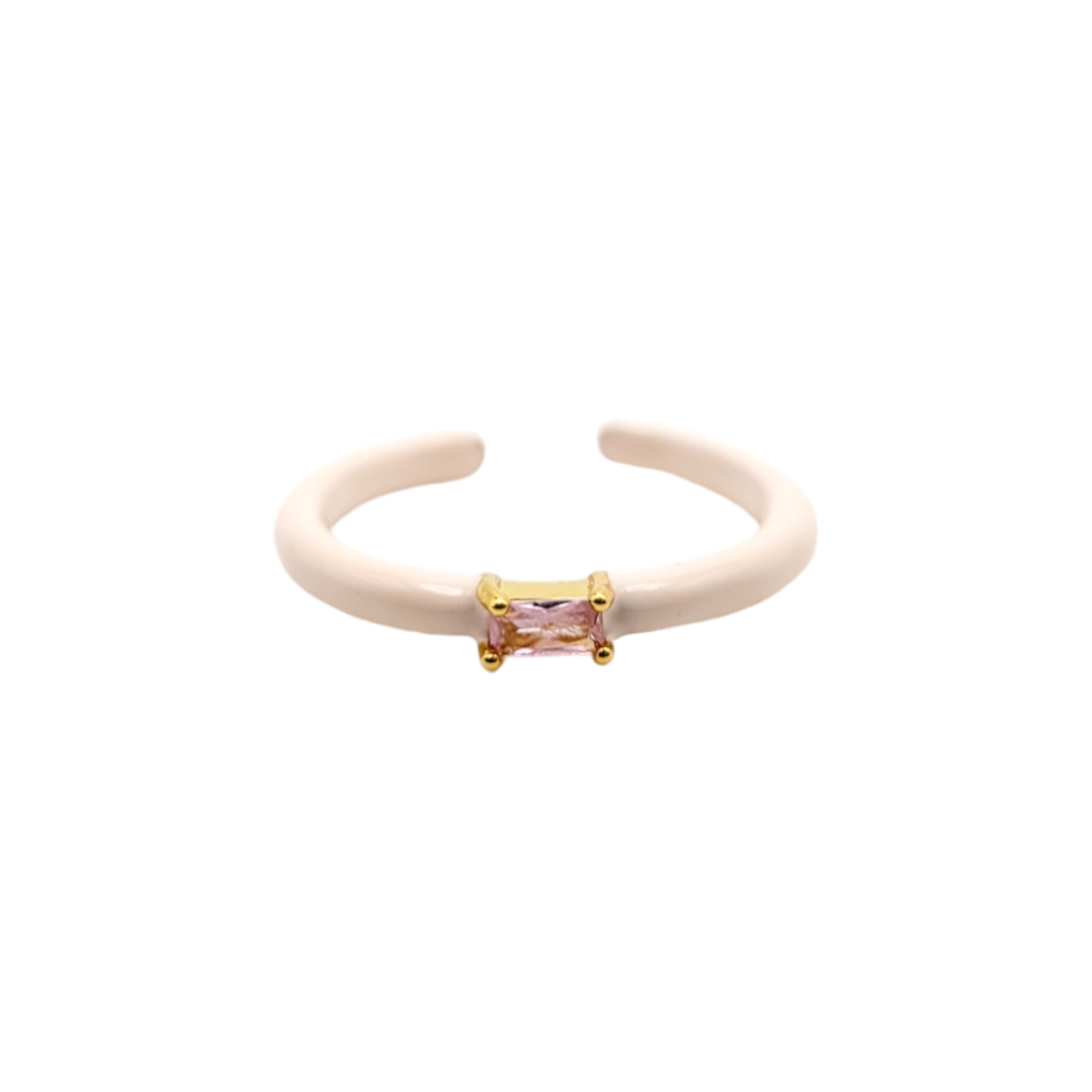 GEM RING in Pink Nude