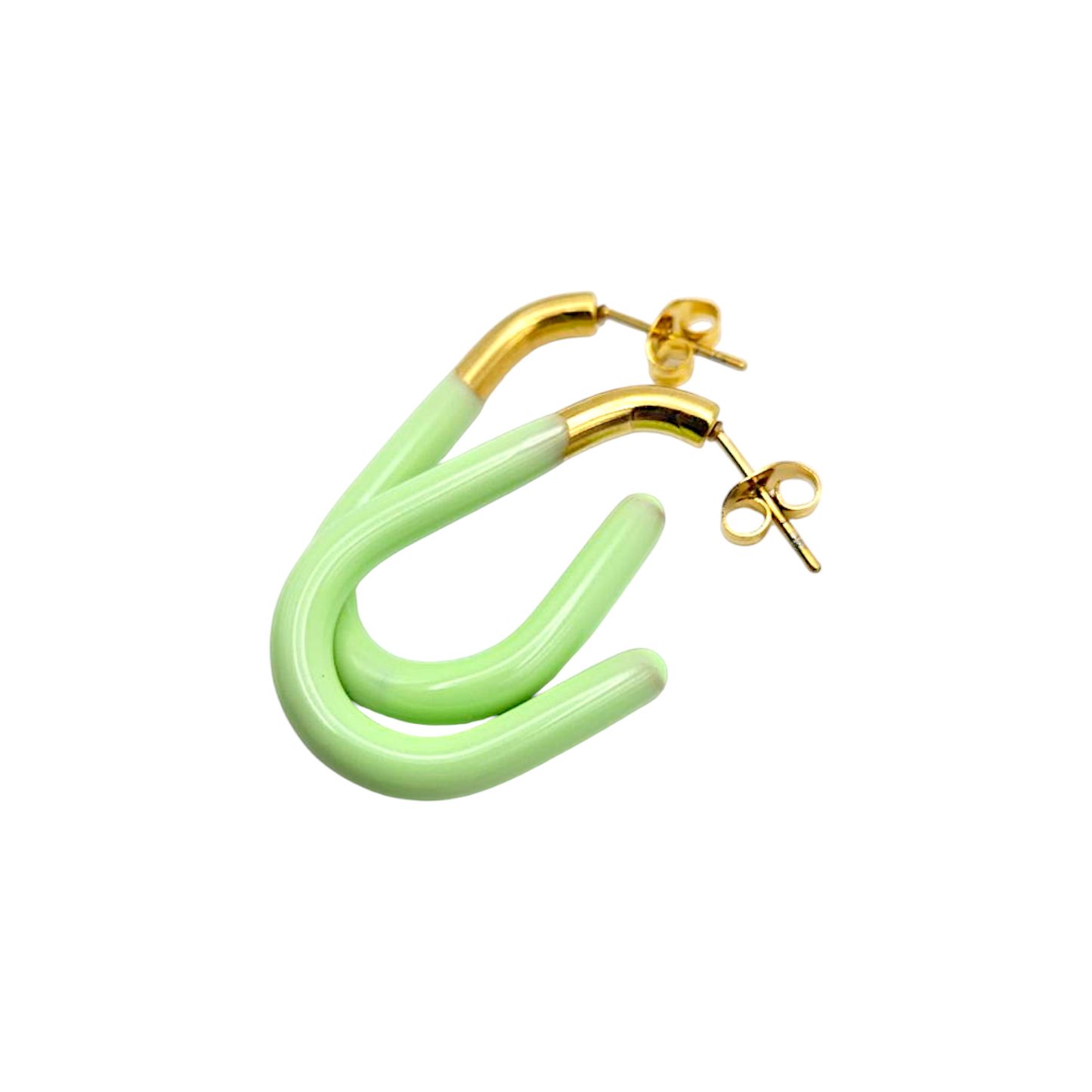 CHAINLINKS in Gold and Mint Green