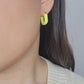 PUFFER EARRINGS in Yellow