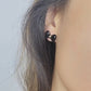 BOW EARRING in Black