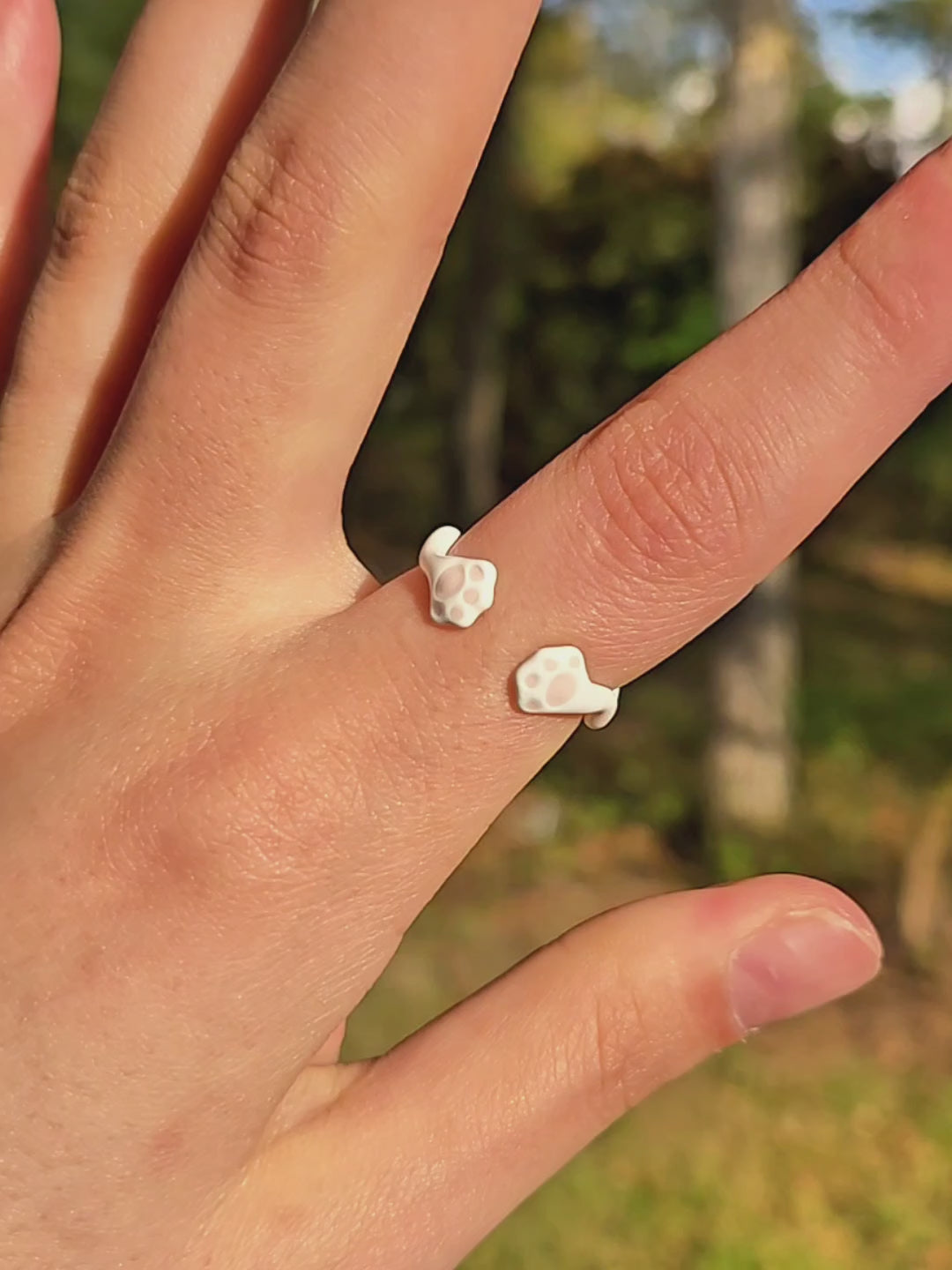 Paw Ring 3 (Pink Paw)