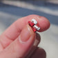 TWO TONE EAR CUFF [Single Cuff] - White and Red